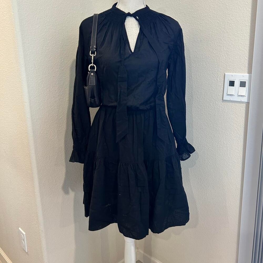 Ralph Lauren black cotton mini dress. size 2
